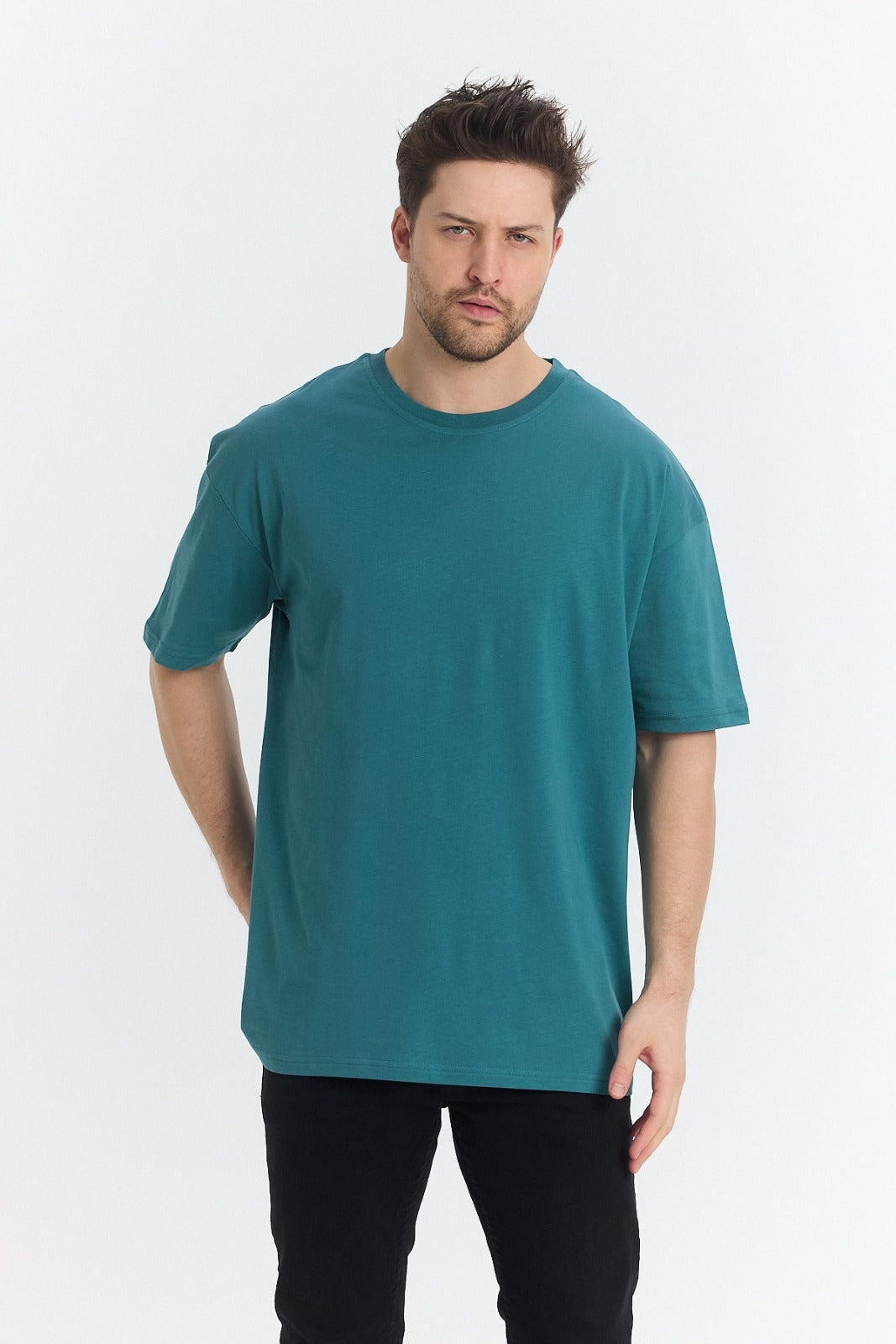 Baskısız Oversize Tişört